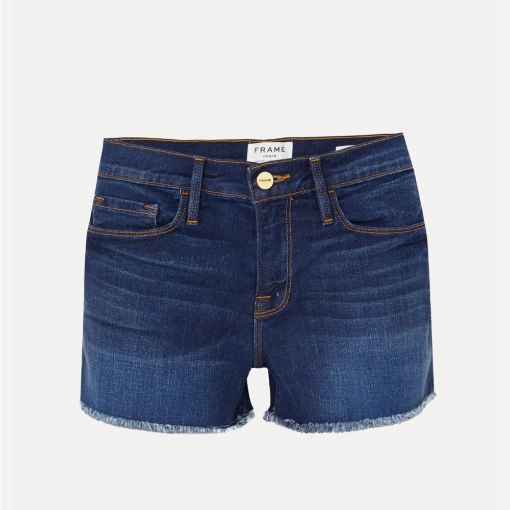 Frame Le Cutoff Women's Denim Shorts Frayed Hem Size 29 Williams Wash